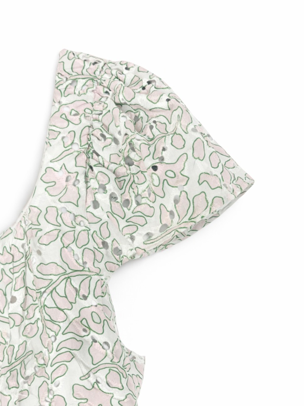 Misa Los Angeles Pale Green and White Floral Skirt Set - Picture 7 of 12
